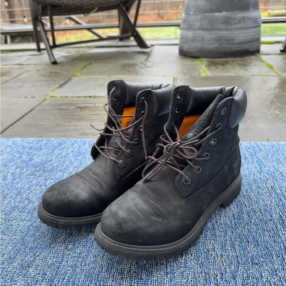 All Black Timberland Boots